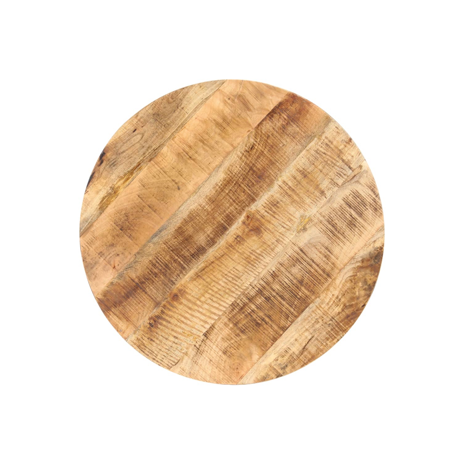 Table de bistro ronde vidaXL Ø80x75&nbsp;cm Bois de manguier brut