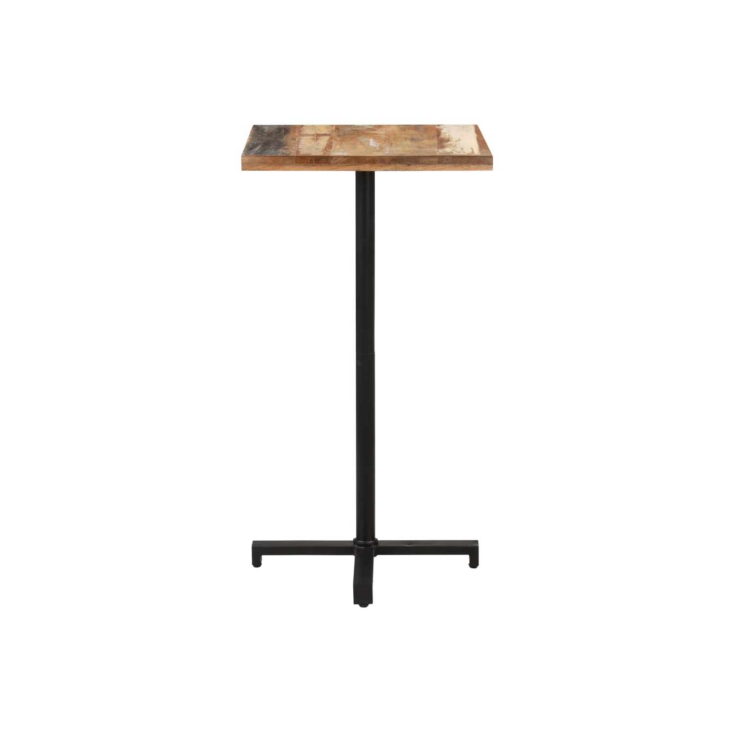 vidaXL Bistro Table Square 23.6"x23.6"x43.3" Solid Reclaimed Wood