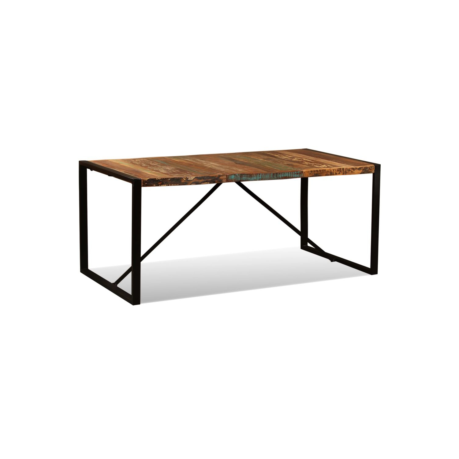 vidaXL Dining Table Solid Reclaimed Wood 70.9"
