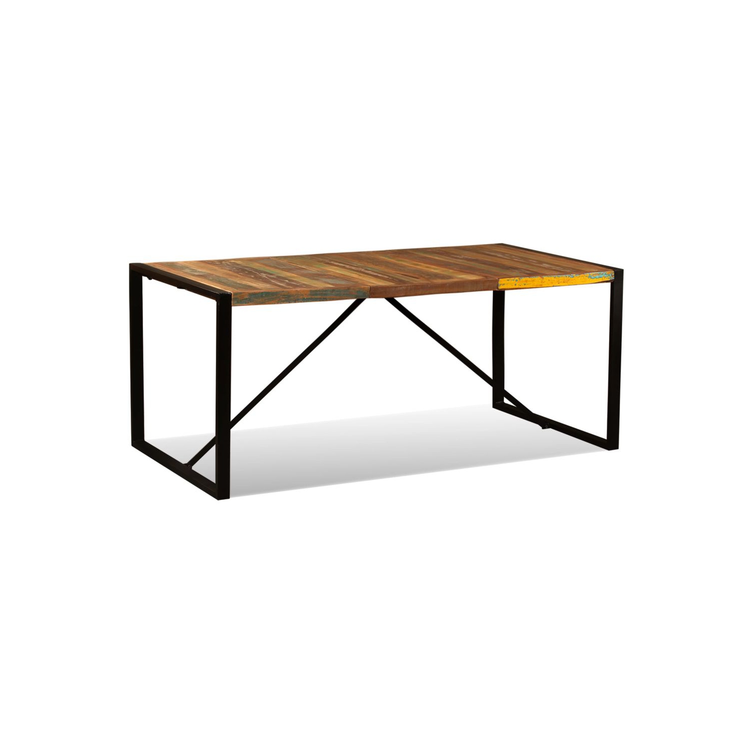 vidaXL Dining Table Solid Reclaimed Wood 70.9"