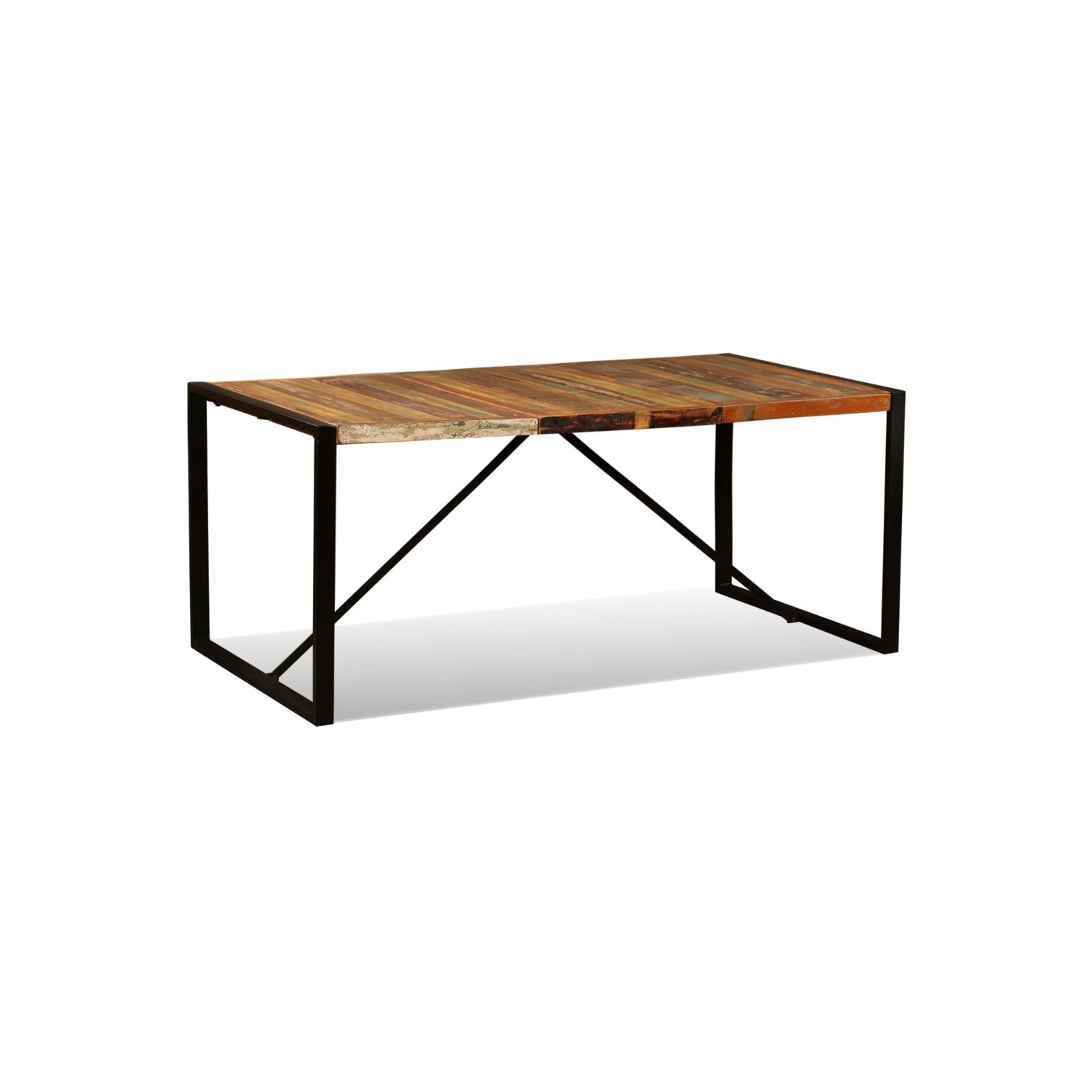 vidaXL Dining Table Solid Reclaimed Wood 70.9"