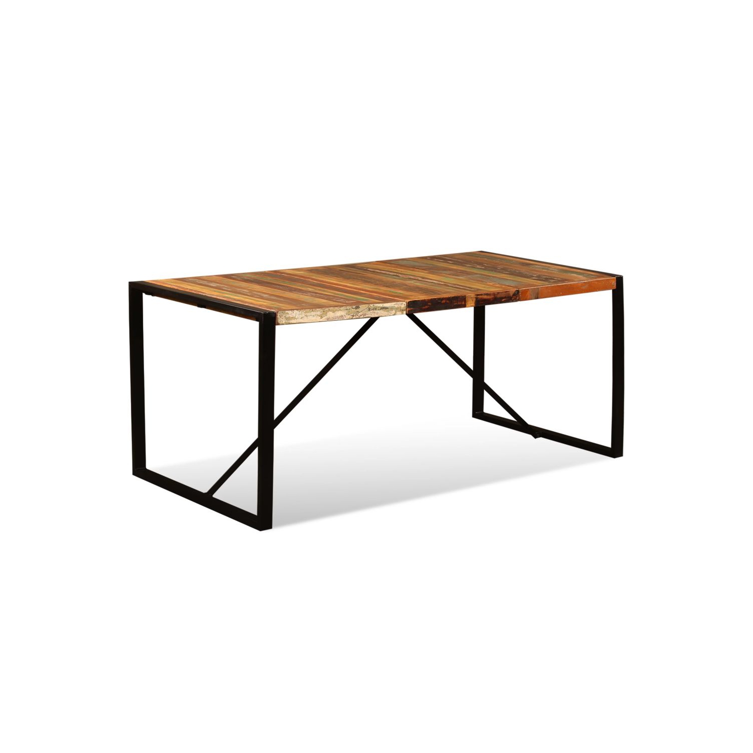 vidaXL Dining Table Solid Reclaimed Wood 70.9"