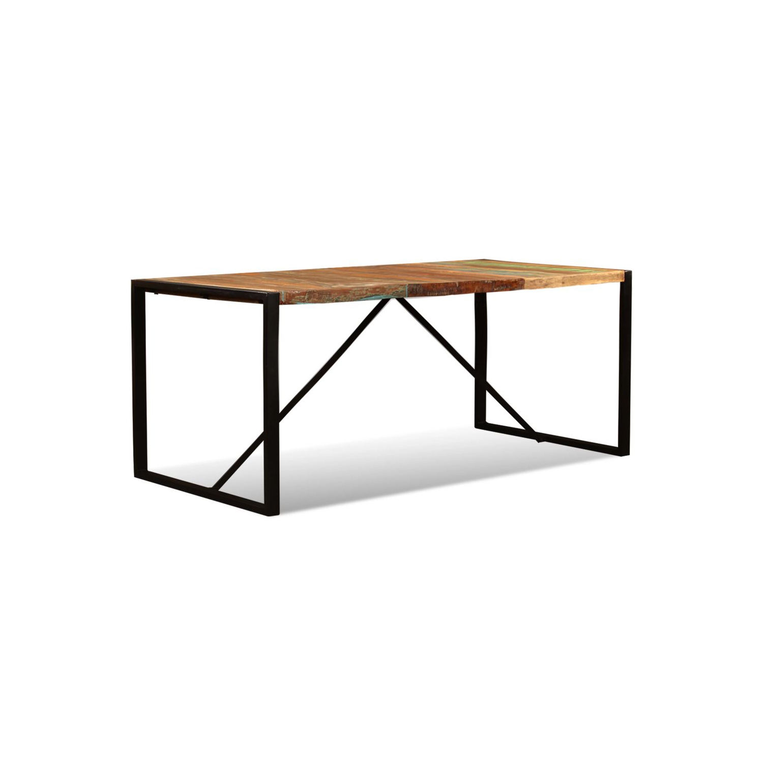 vidaXL Dining Table Solid Reclaimed Wood 70.9"