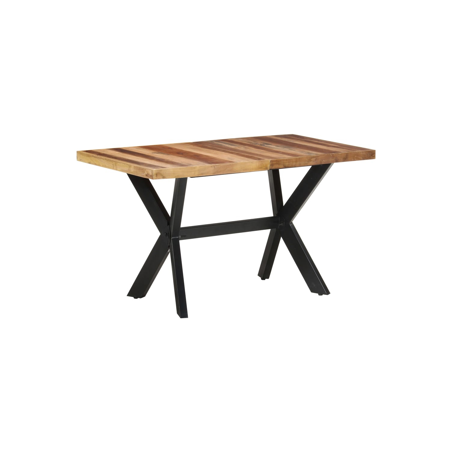 vidaXL Dining Table 140x70x75 cm Solid Wood with Honey Finish