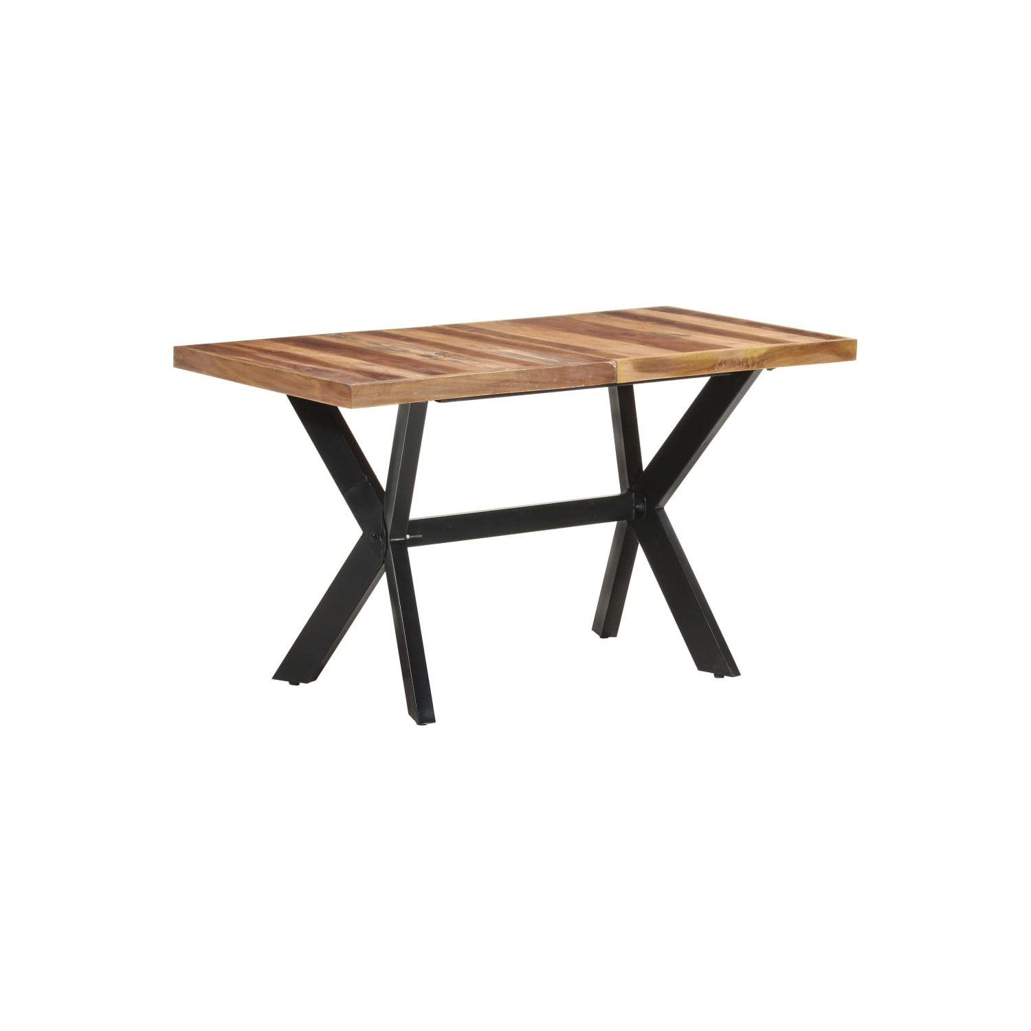 vidaXL Dining Table 140x70x75 cm Solid Wood with Honey Finish
