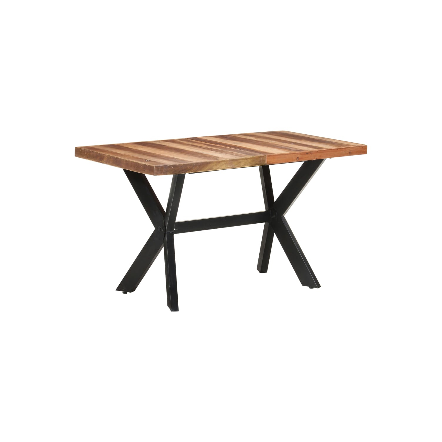 vidaXL Dining Table 140x70x75 cm Solid Wood with Honey Finish