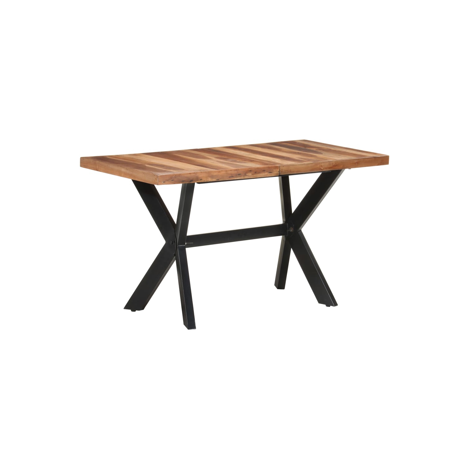vidaXL Dining Table 140x70x75 cm Solid Wood with Honey Finish