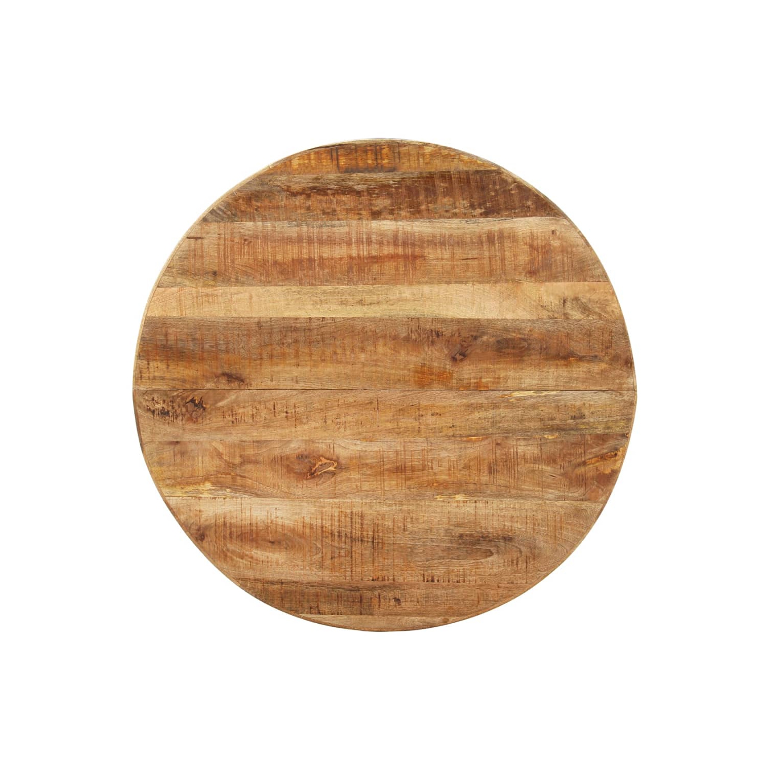 vidaXL Dining Table Round 100x100x75 cm Rough Mango Wood