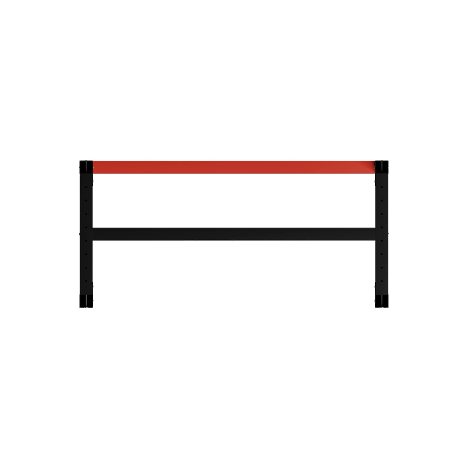 vidaXL Work Bench Frame Metal 120x57x79 cm Black and Red