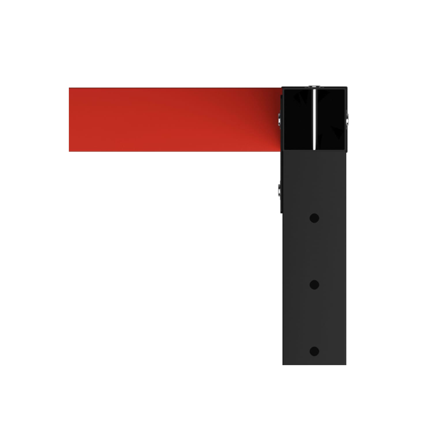 vidaXL Work Bench Frame Metal 120x57x79 cm Black and Red