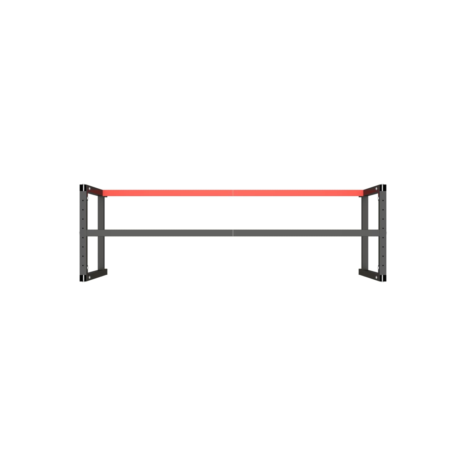 vidaXL Work Bench Frame Matte Black and Matte Red 180x57x79 cm Metal