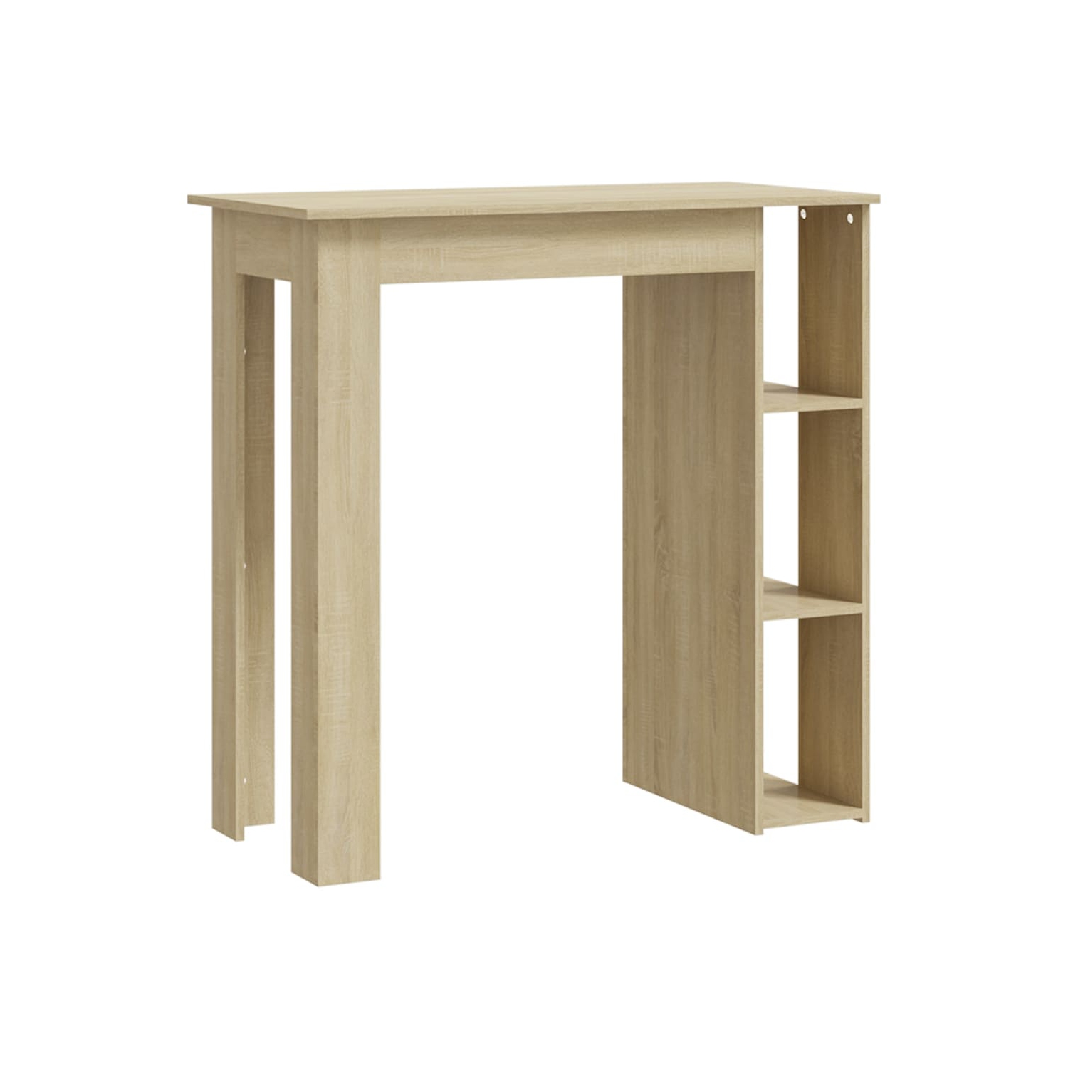 vidaXL Bar Table with Shelf Sonoma Oak 102x50x103.5 cm Engineered Wood