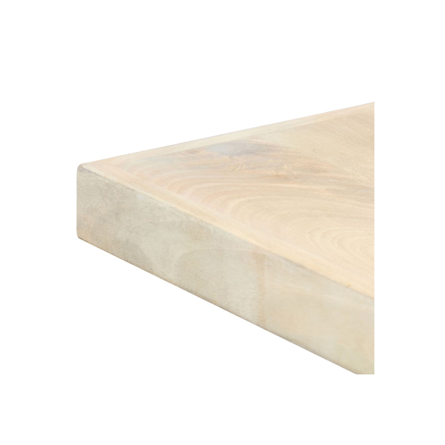 Table à manger en bois de manguier massif blanc 63 x x31,5 x x29,5 po de vidaXL
