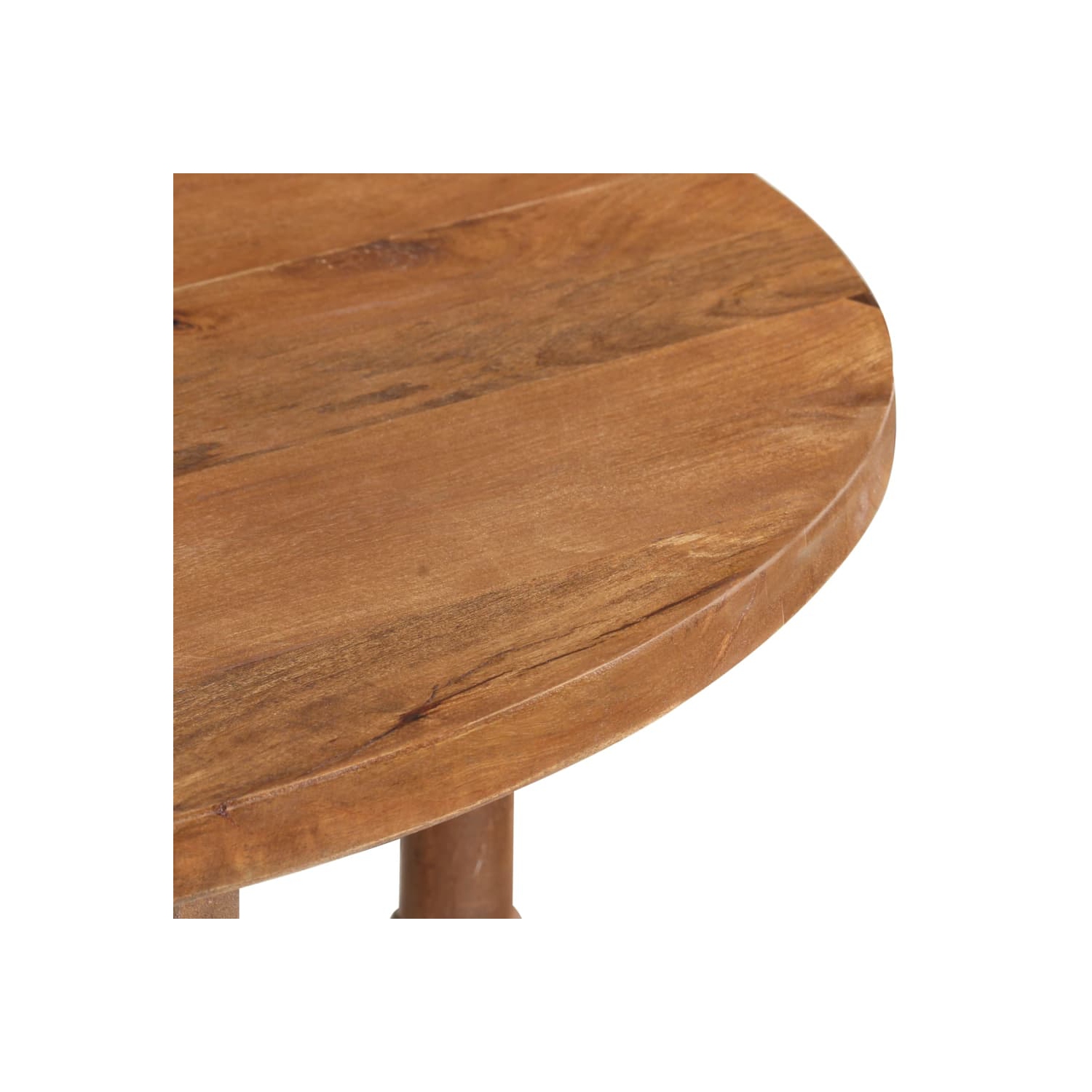 vidaXL Dining Table Round 110x76 cm Solid Mango Wood