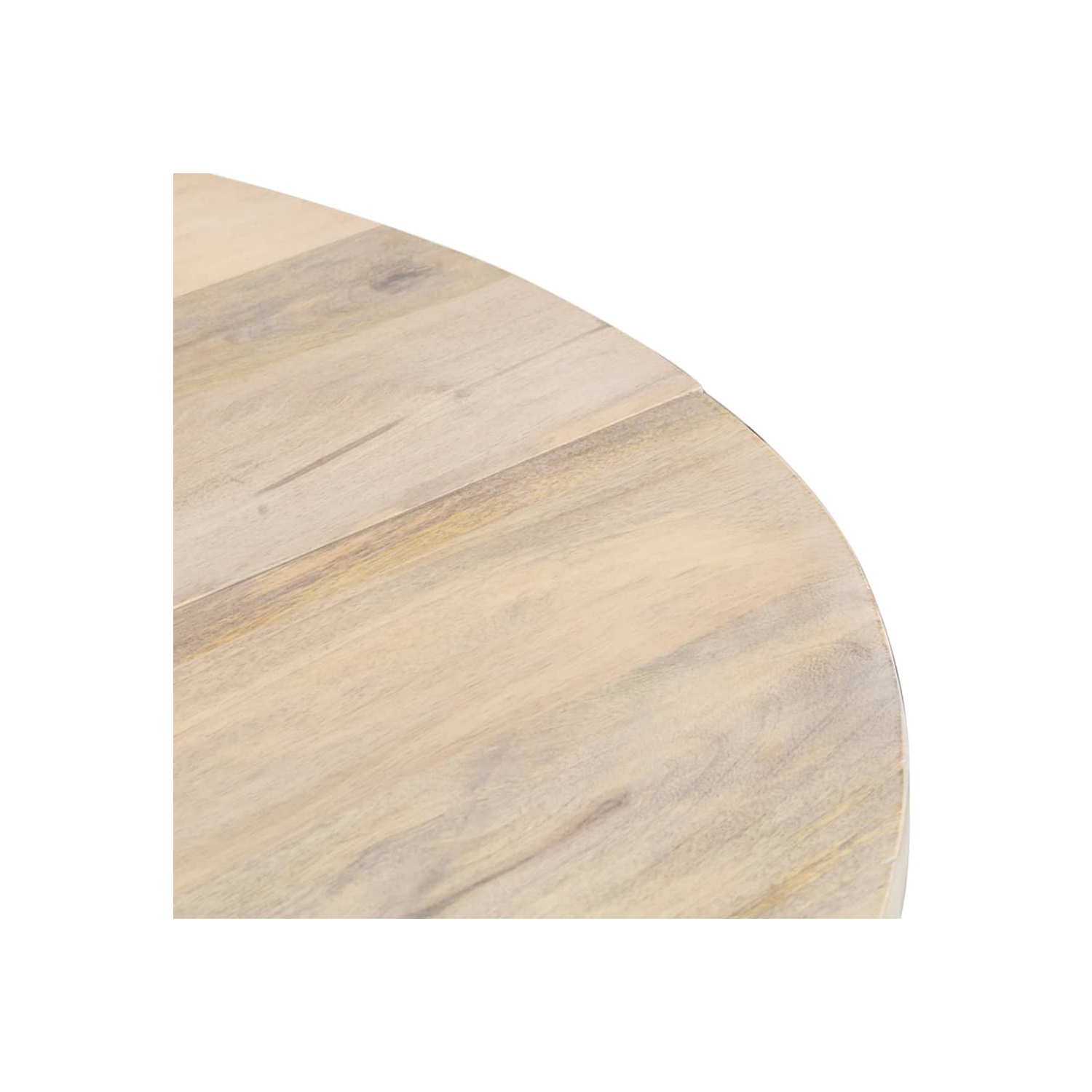 vidaXL Dining Table Round 110x76 cm Solid Mango Wood