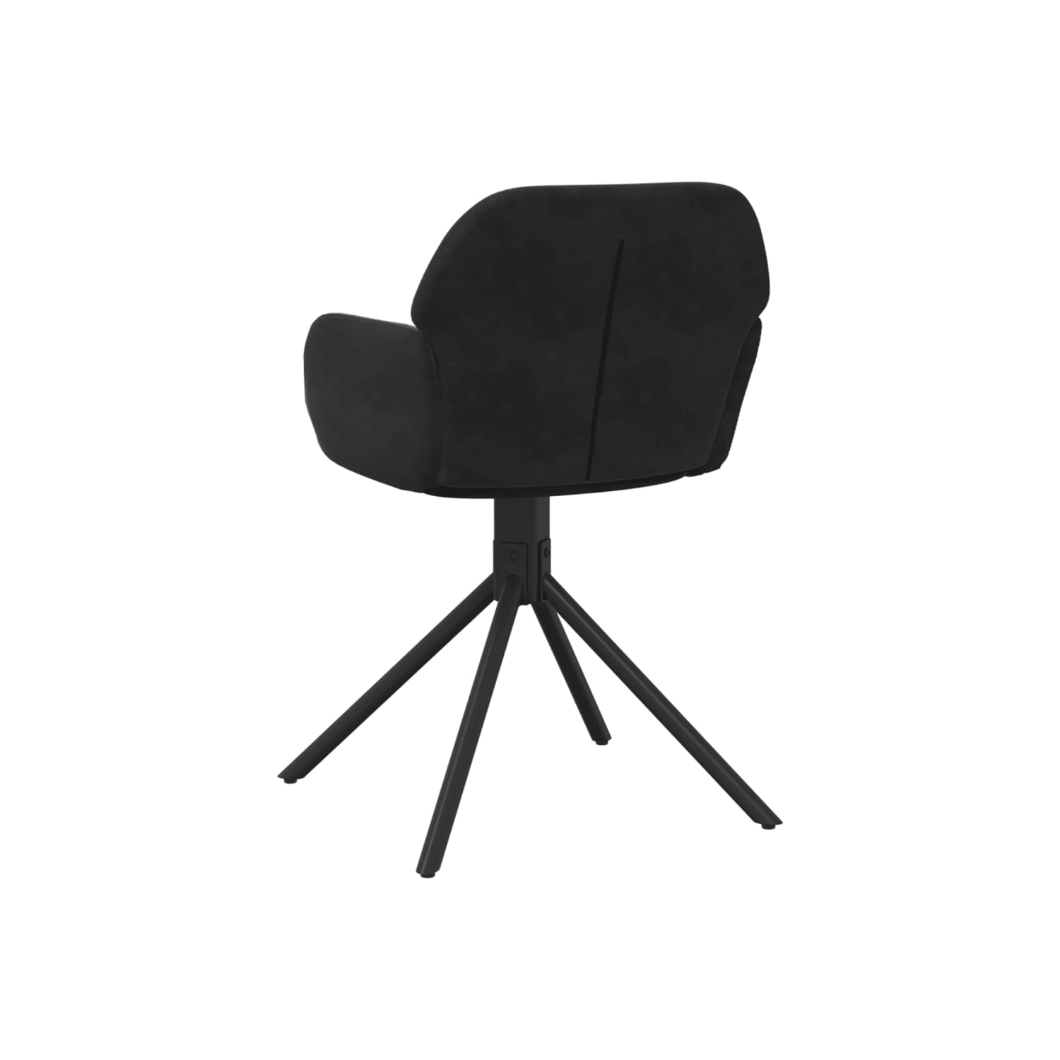 Chaises de salle à manger pivotantes vidaXL 2 pièces velours noir