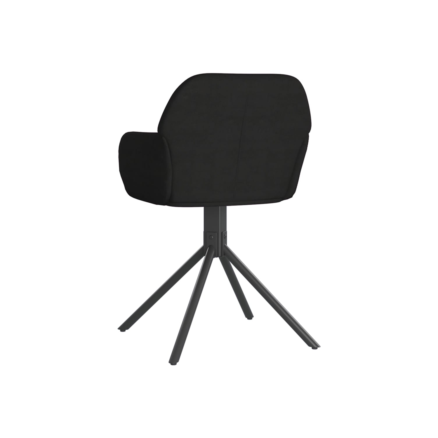 Chaises de salle à manger pivotantes vidaXL 2 pièces velours noir