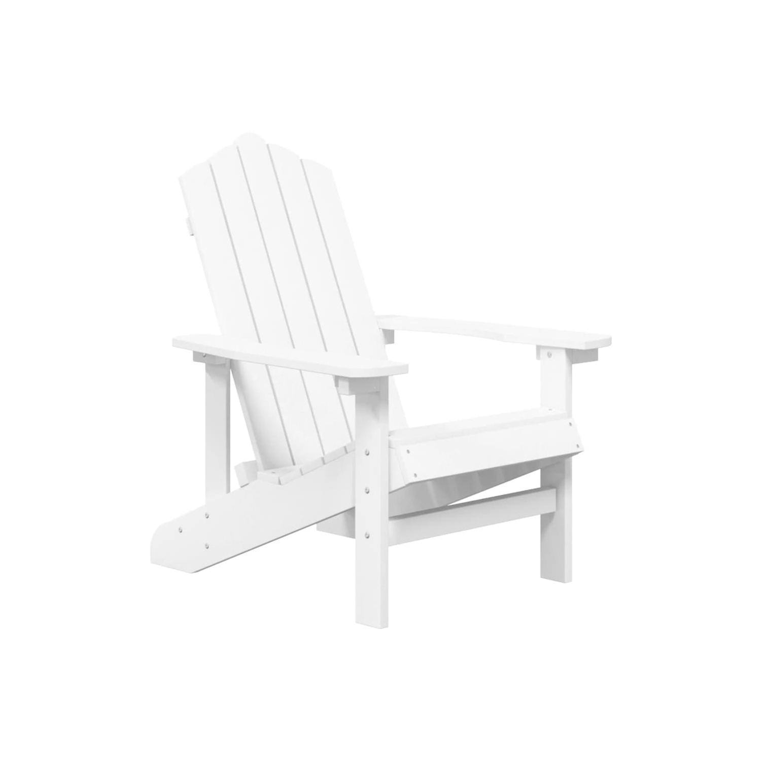 vidaXL Garden Adirondack Chair HDPE White