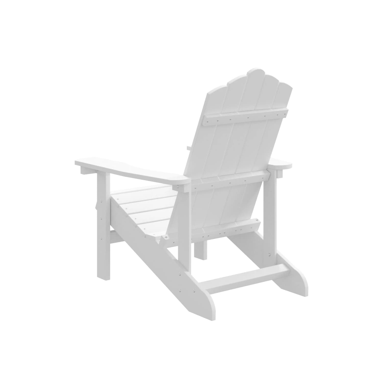 vidaXL Garden Adirondack Chair HDPE White