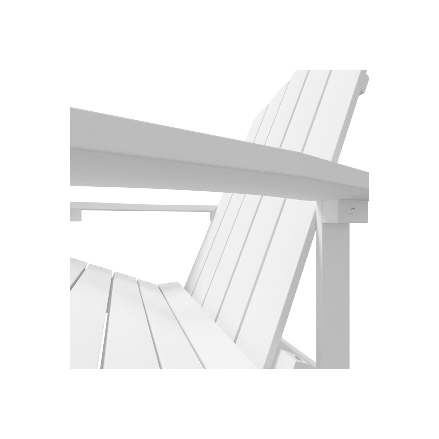 vidaXL Garden Adirondack Chair HDPE White