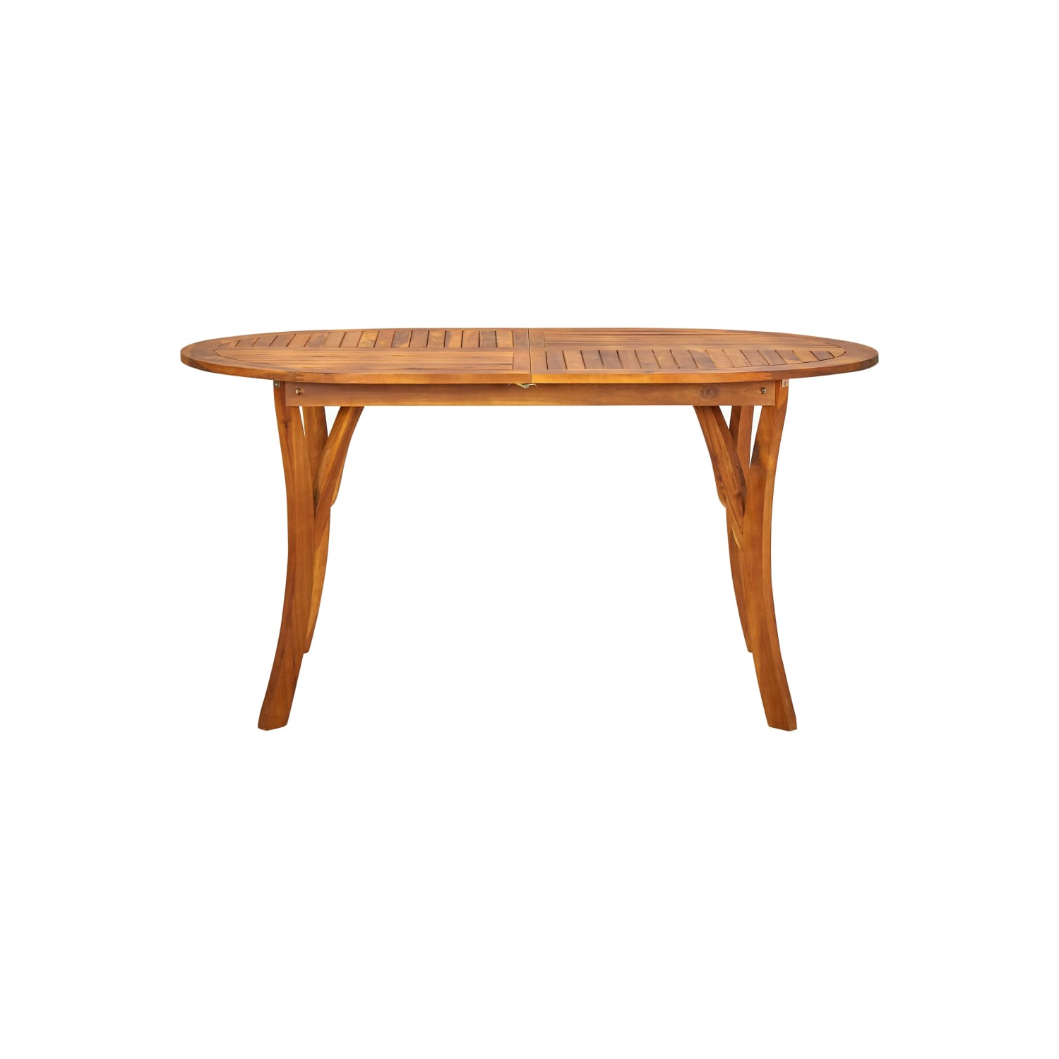 vidaXL Patio Table 59.1"x35.4"x29.5" Solid Acacia Wood