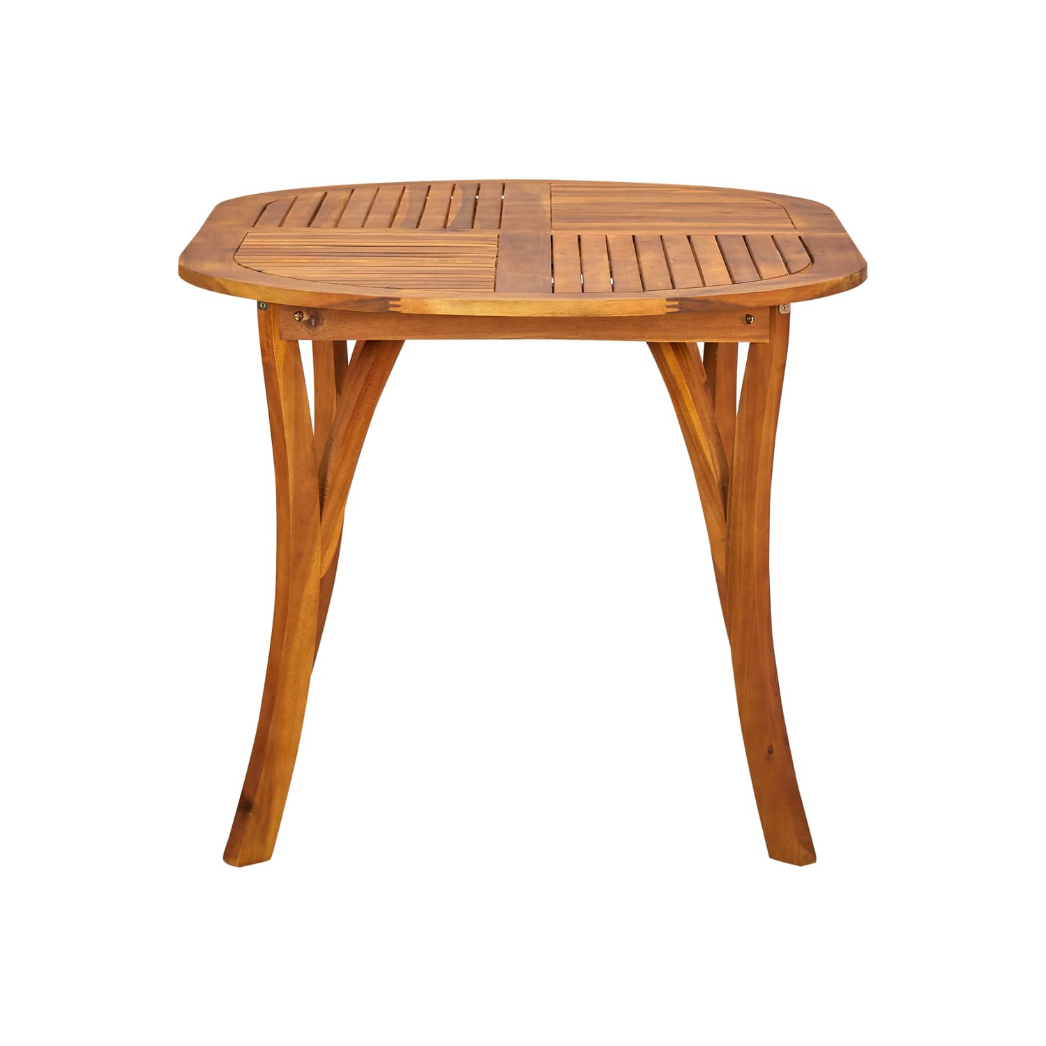 vidaXL Patio Table 59.1"x35.4"x29.5" Solid Acacia Wood