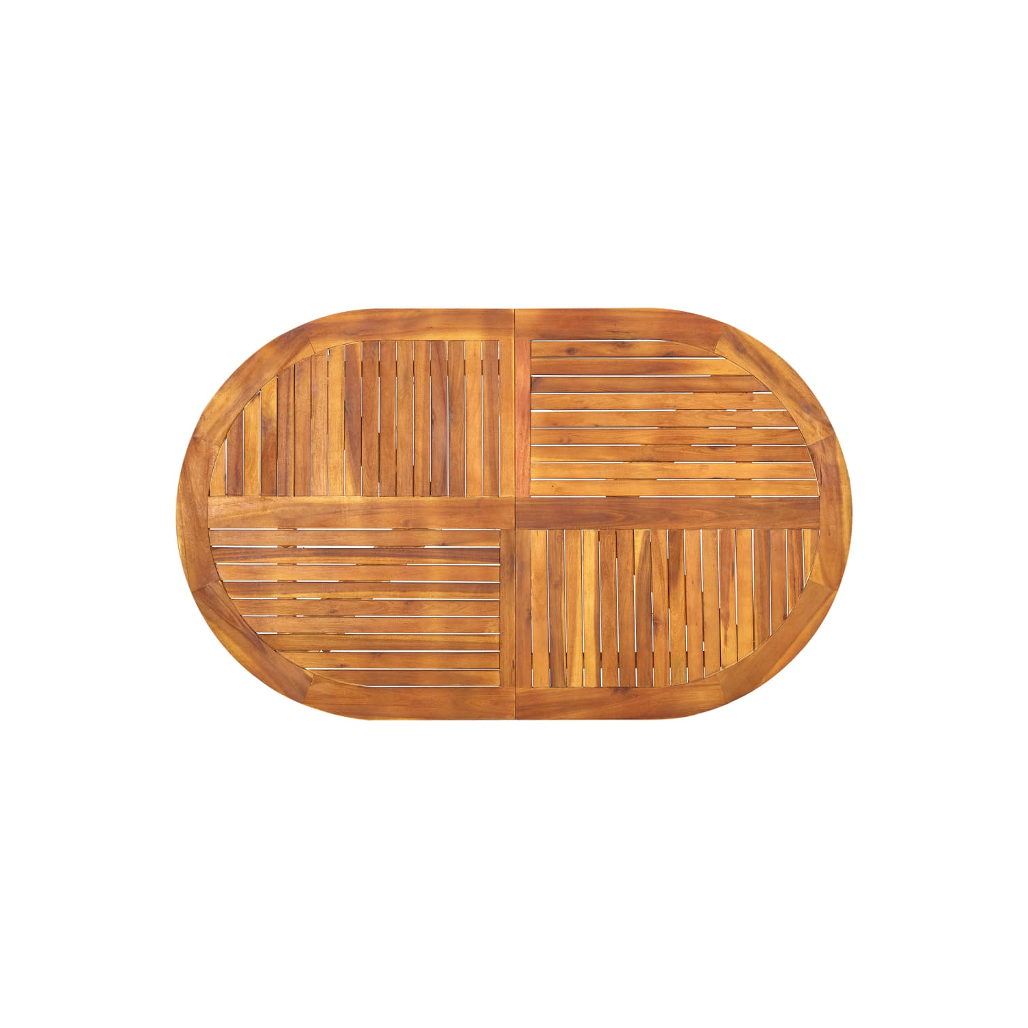 vidaXL Patio Table 59.1"x35.4"x29.5" Solid Acacia Wood