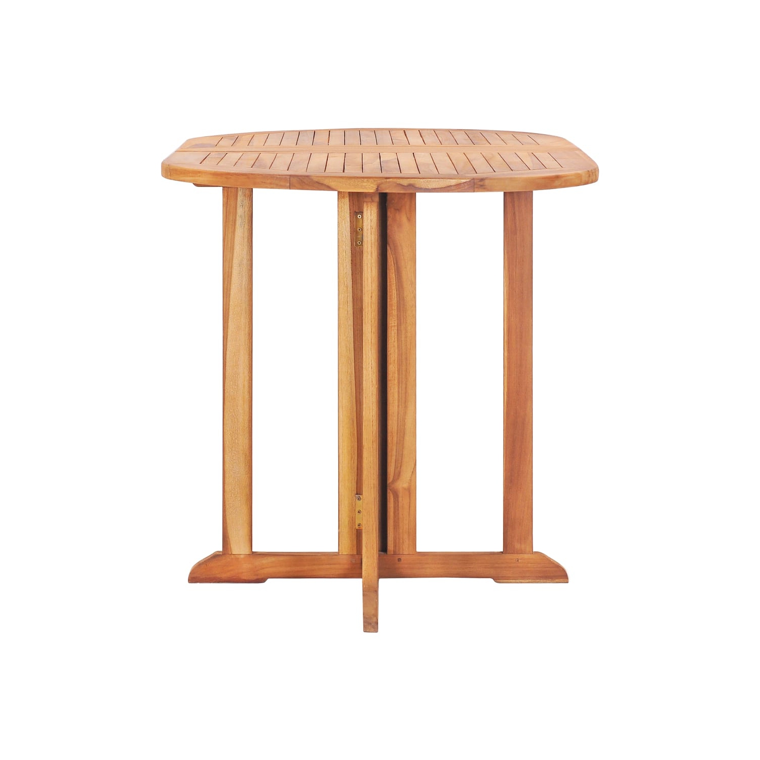 vidaXL Folding Butterfly Patio Table 47.2"x27.6"x29.5" Solid Teak Wood