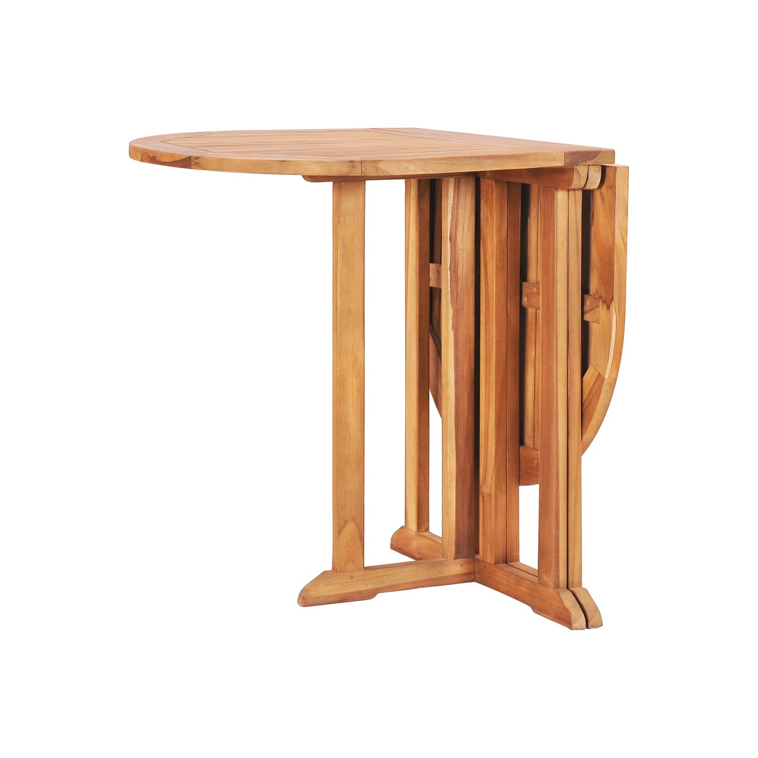 vidaXL Folding Butterfly Patio Table 47.2"x27.6"x29.5" Solid Teak Wood