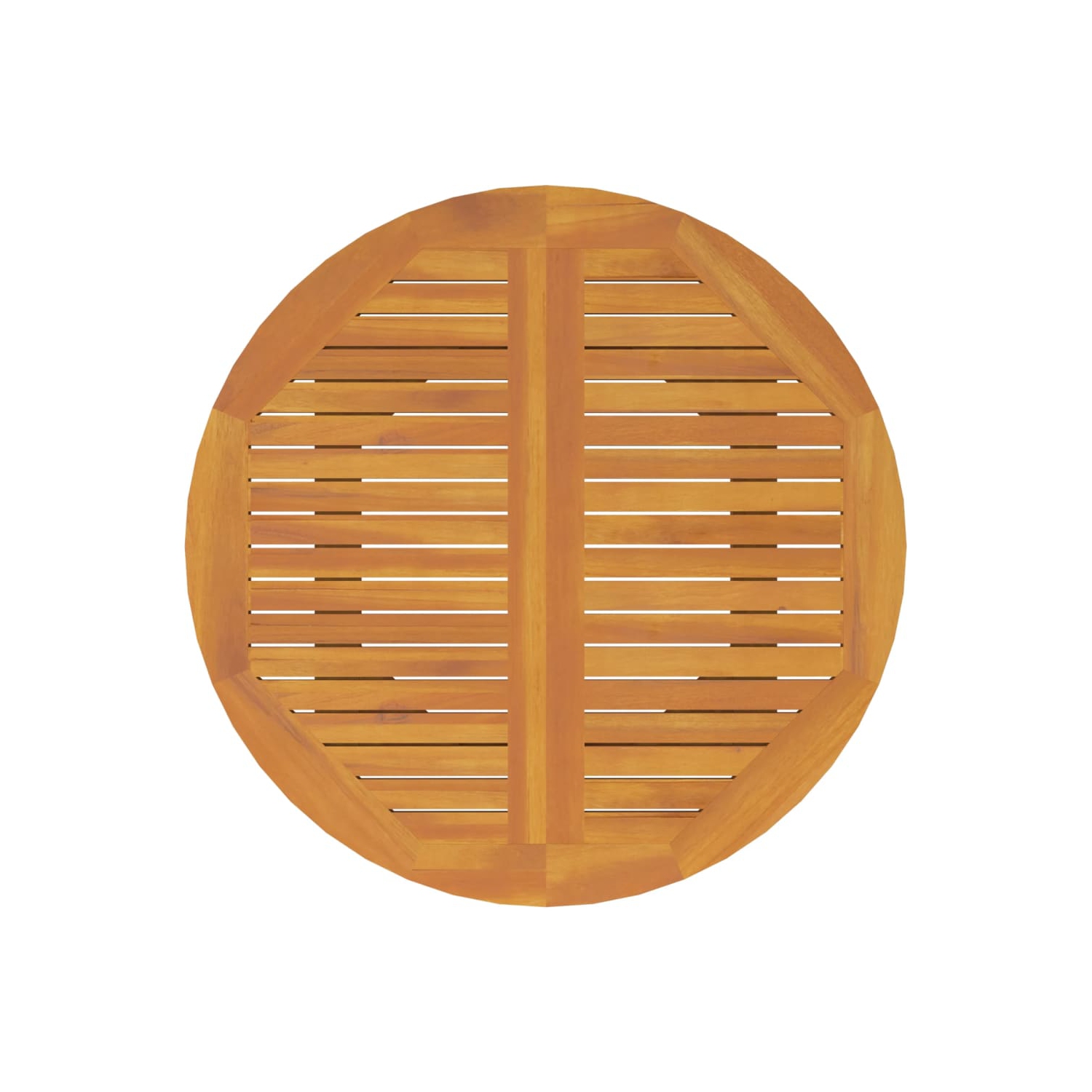 vidaXL Garden Table Ø110x75 cm Solid Wood Acacia