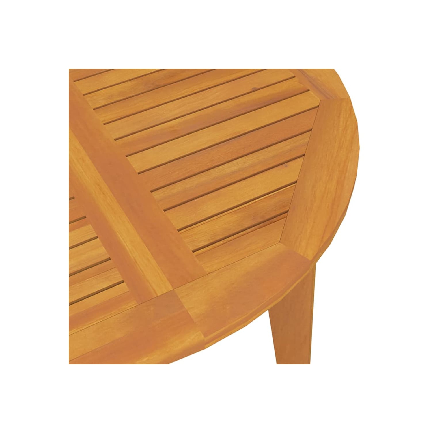 vidaXL Garden Table Ø110x75 cm Solid Wood Acacia