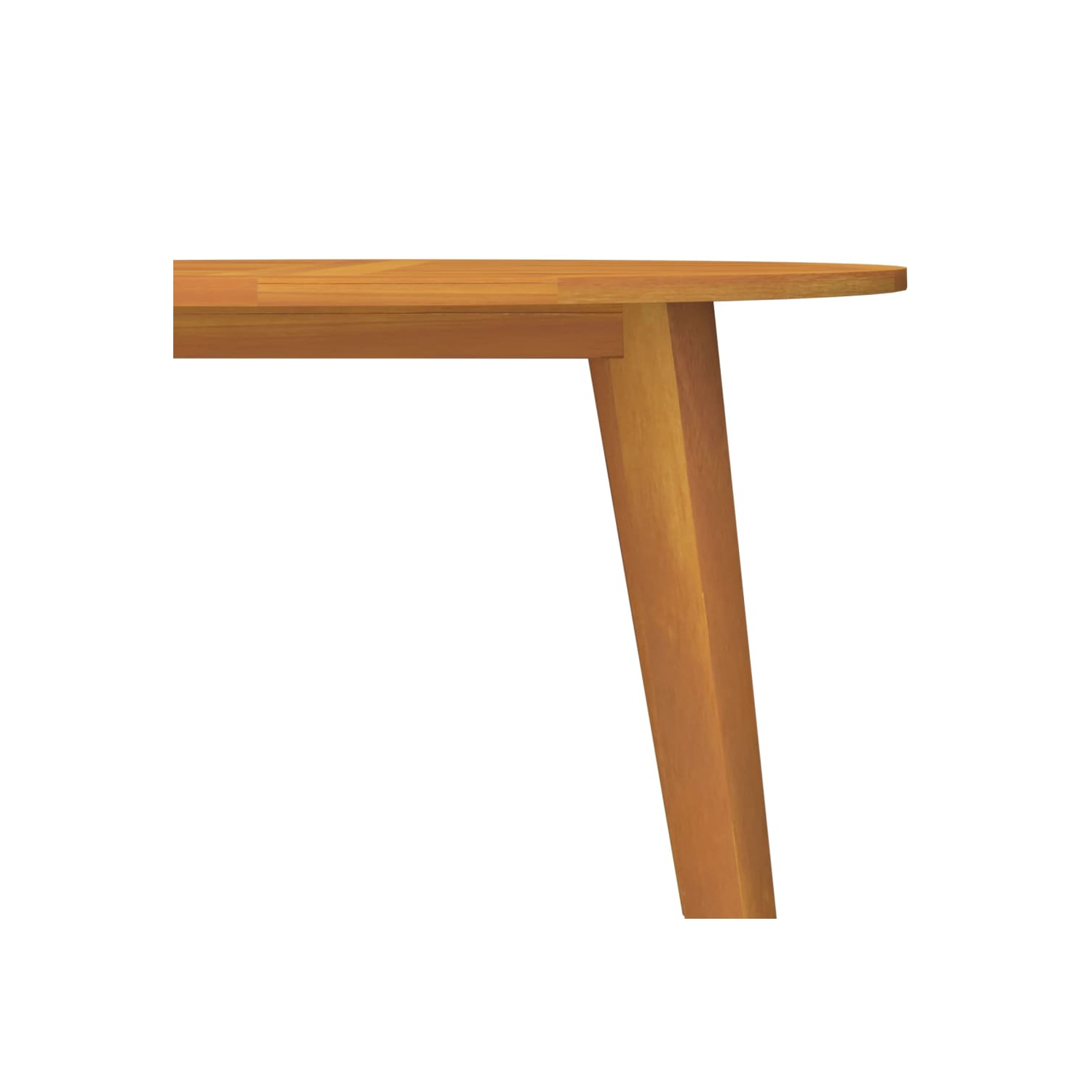 vidaXL Garden Table Ø110x75 cm Solid Wood Acacia