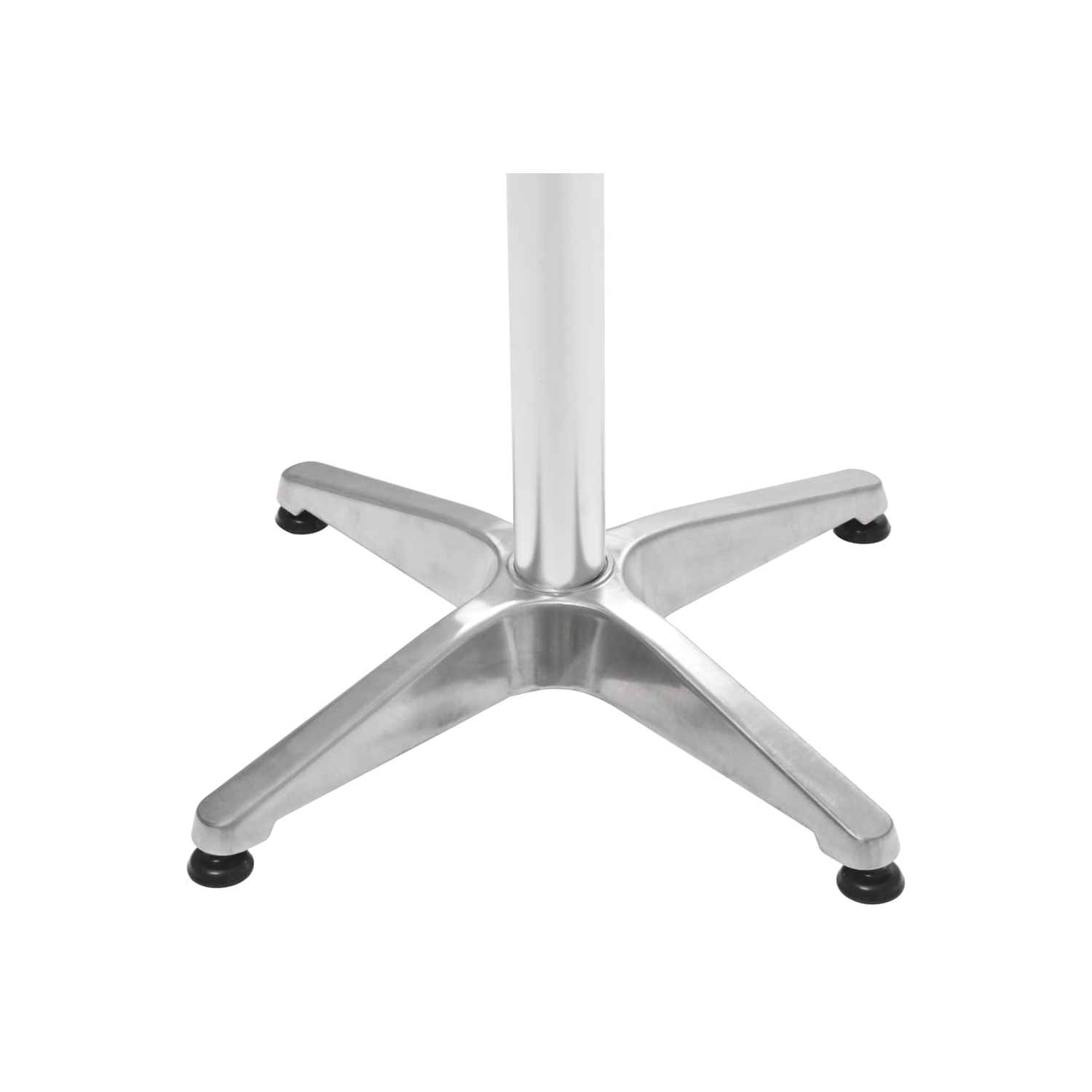 vidaXL Patio Table Silver 23.6"x27.6" Aluminum