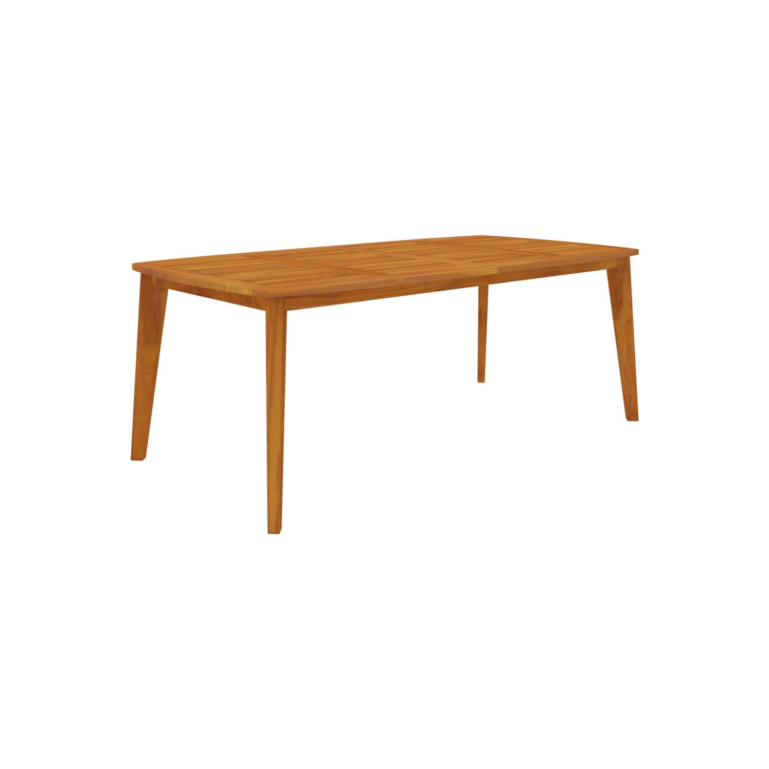 Table de jardin en bois d'acacia massif 75&nbsp;cm 200x100