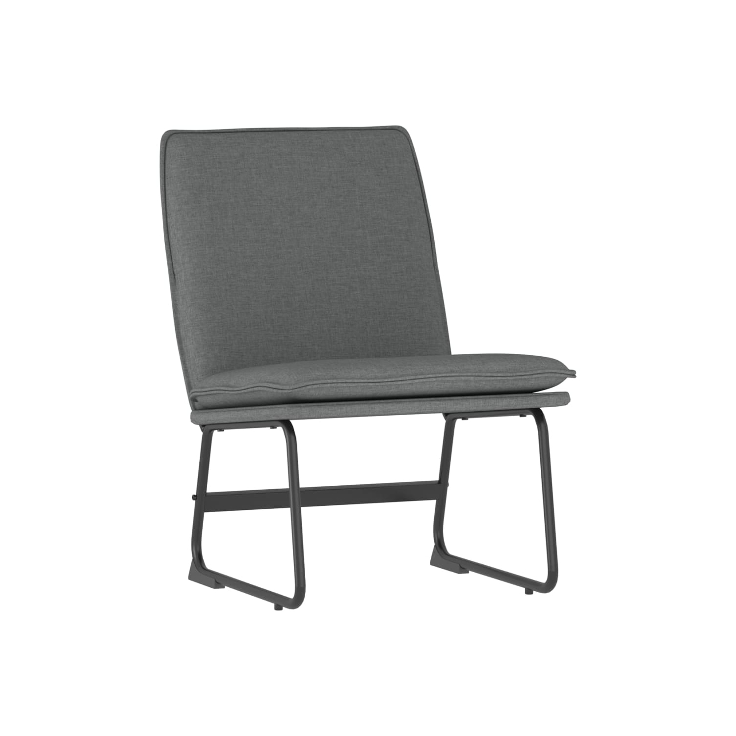 vidaXL Lounge Chair Dark Grey 52x75x76 cm Fabric