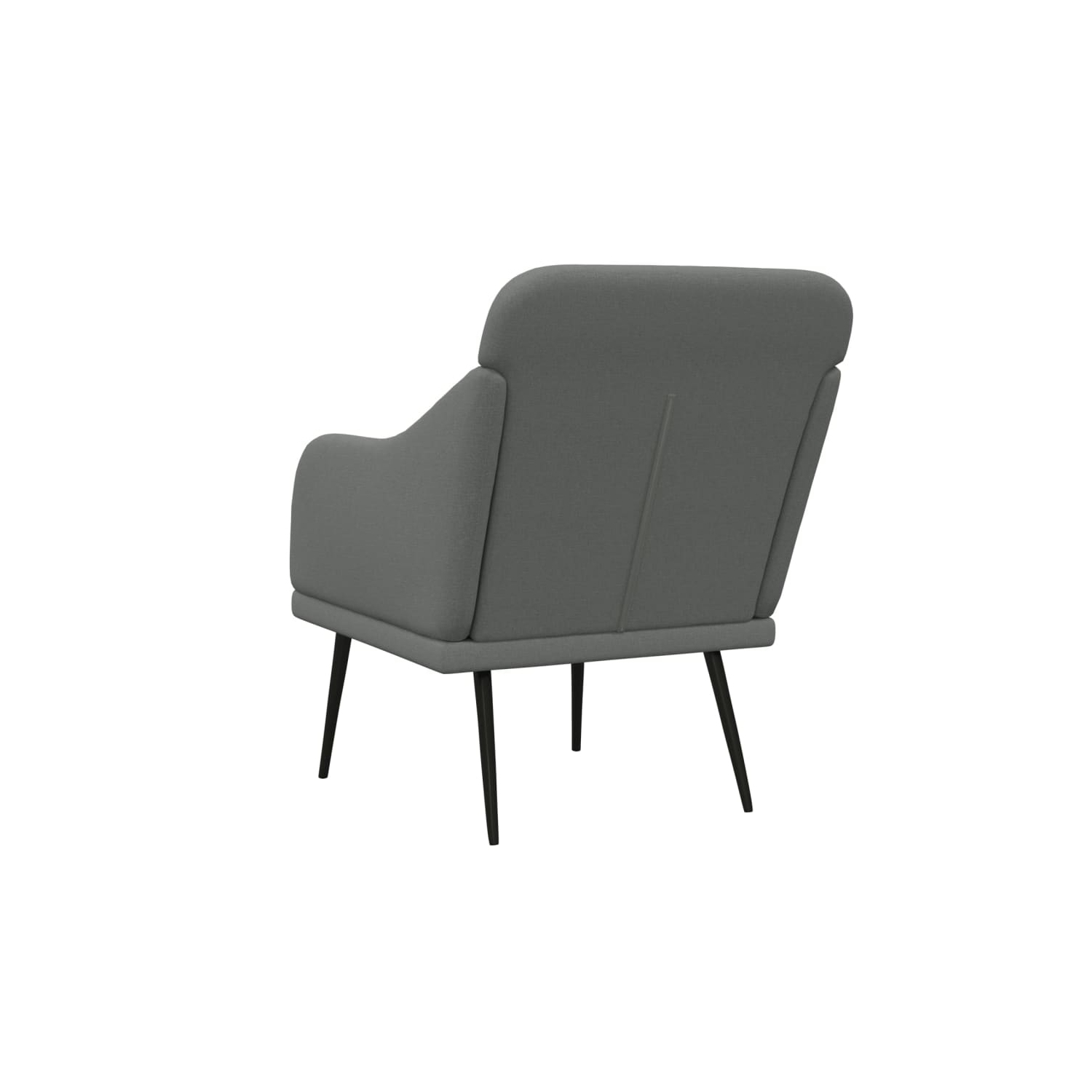 vidaXL Armchair Dark Grey 63x76x80 cm Fabric