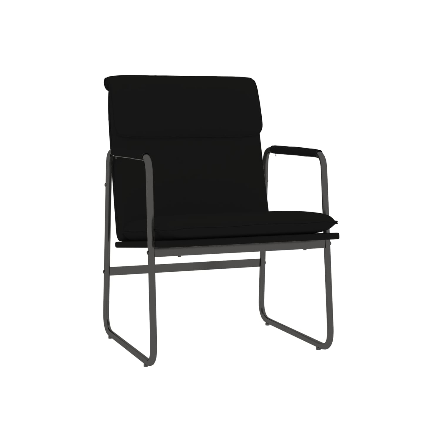 vidaXL Lounge Chair Black 55x64x80 cm Faux Leather