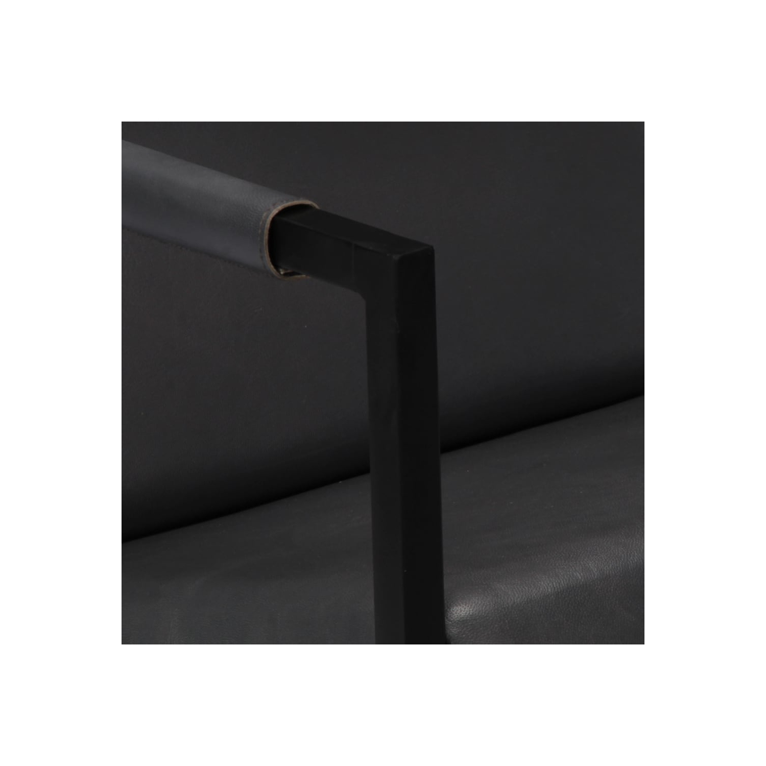 vidaXL Armchair Grey Real Leather