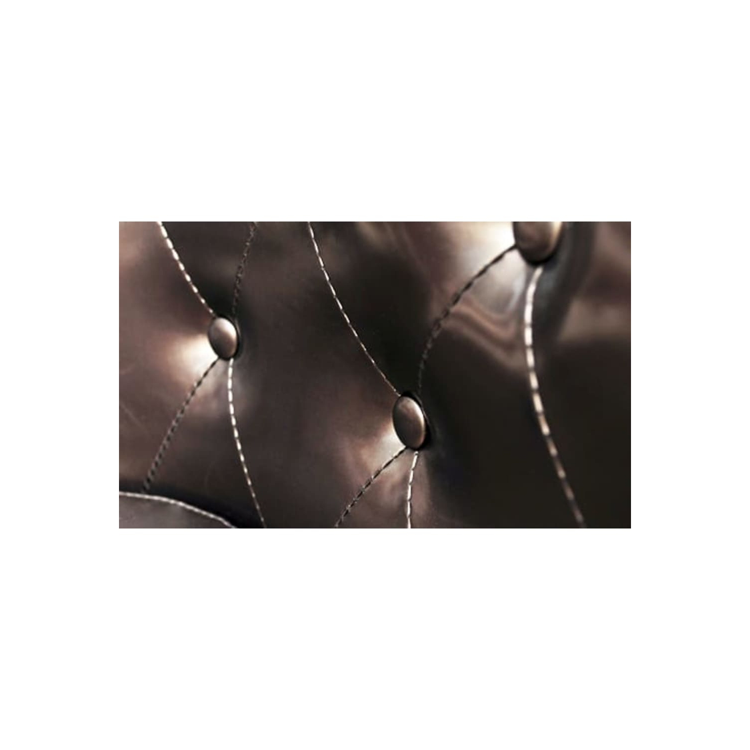 Fauteuil crapaud avec repose-pieds en similicuir brun vidaXL