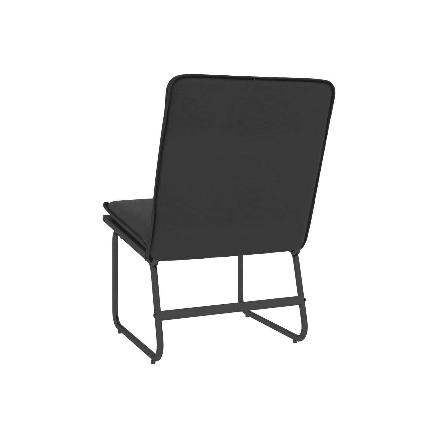 vidaXL Lounge Chair Black 54x75x76 cm Faux Leather