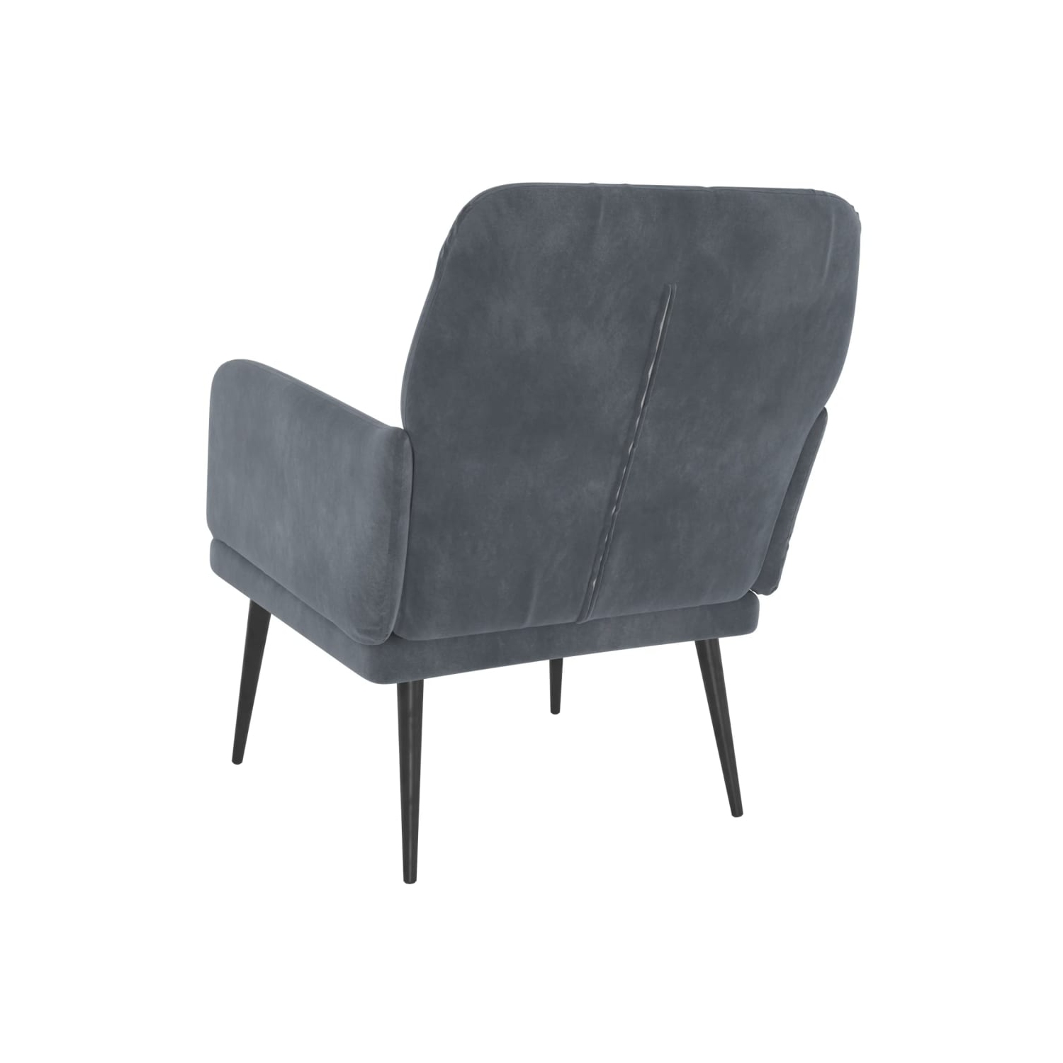 vidaXL Armchair Dark Grey 62x79x79 cm Velvet