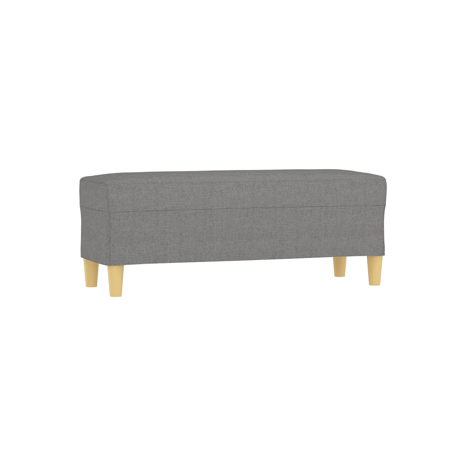 vidaXL Bench Dark Grey 100x35x41 cm Fabric
