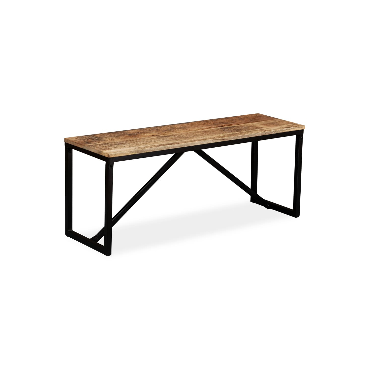 vidaXL Bench Solid Mango Wood 110x35x45 cm