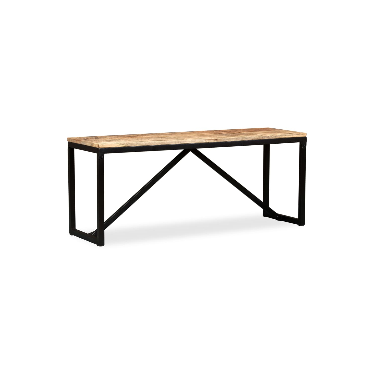 vidaXL Bench Solid Mango Wood 110x35x45 cm