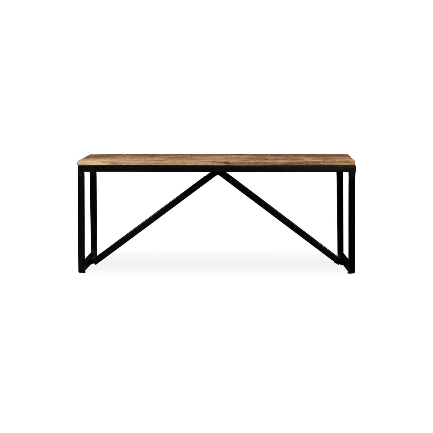vidaXL Bench Solid Mango Wood 110x35x45 cm