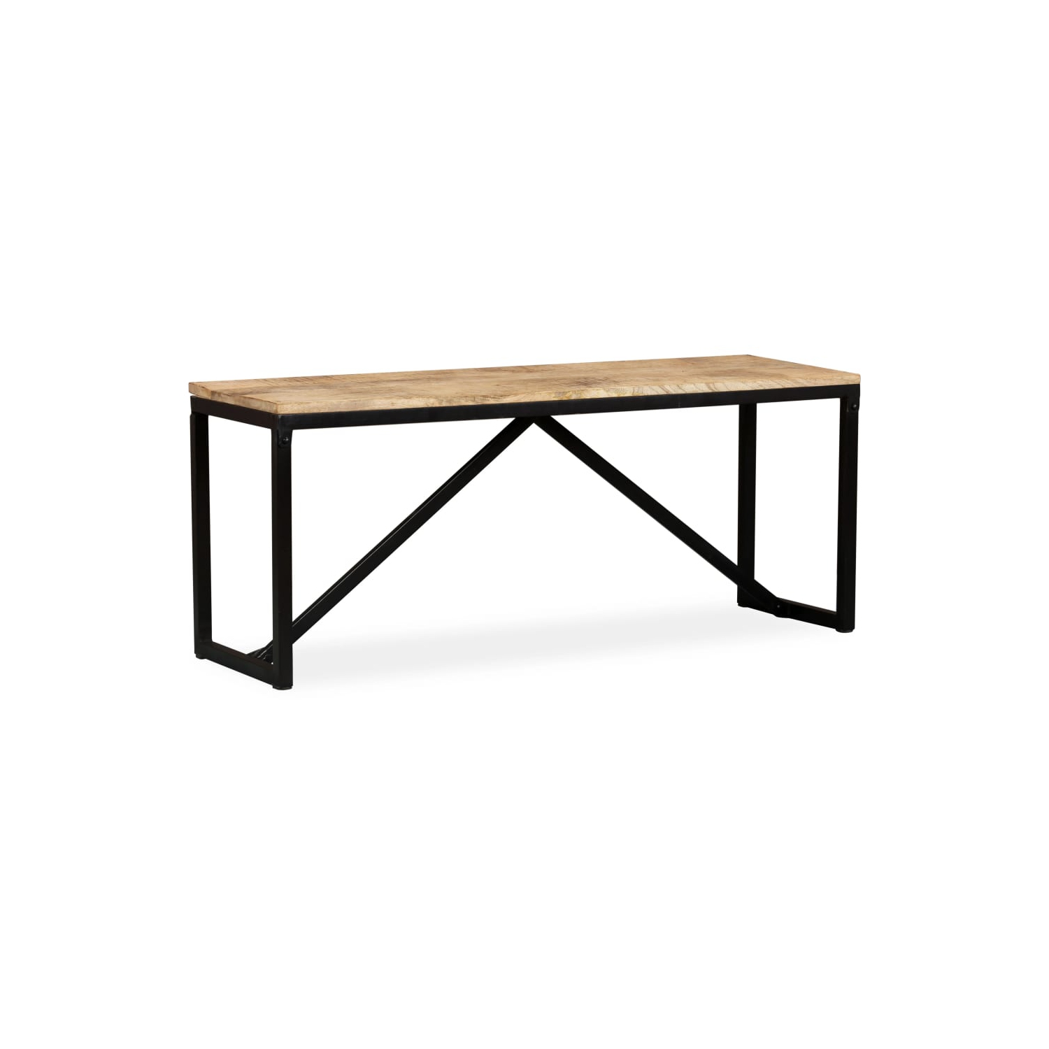 vidaXL Bench Solid Mango Wood 110x35x45 cm