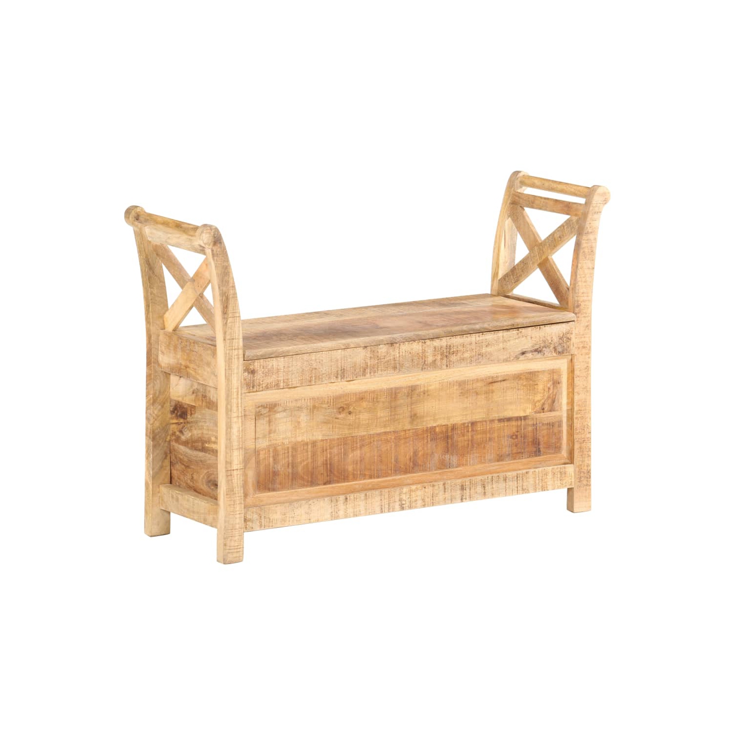 vidaXL Hall Bench 103x33x72 cm Solid Mango Wood