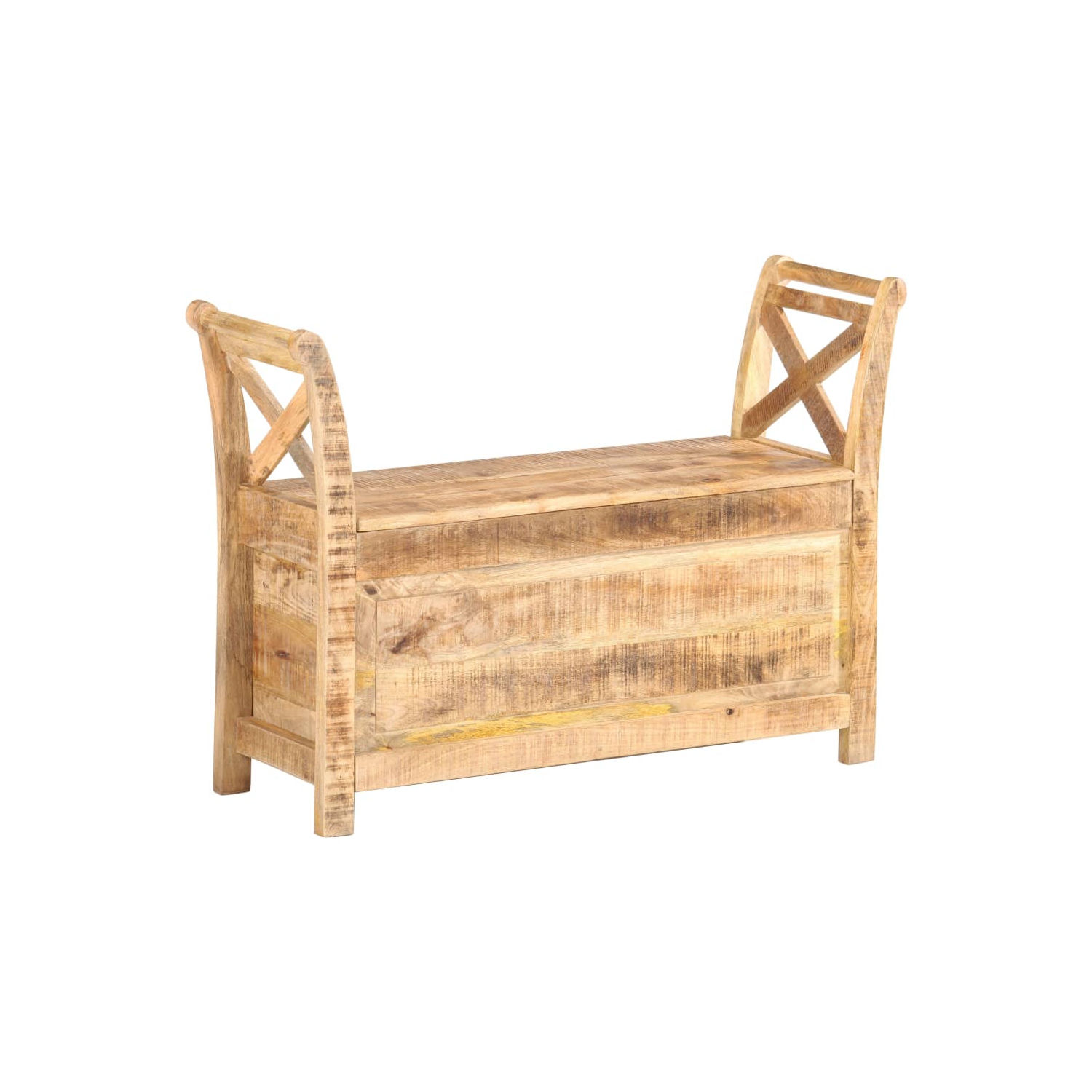 vidaXL Hall Bench 103x33x72 cm Solid Mango Wood