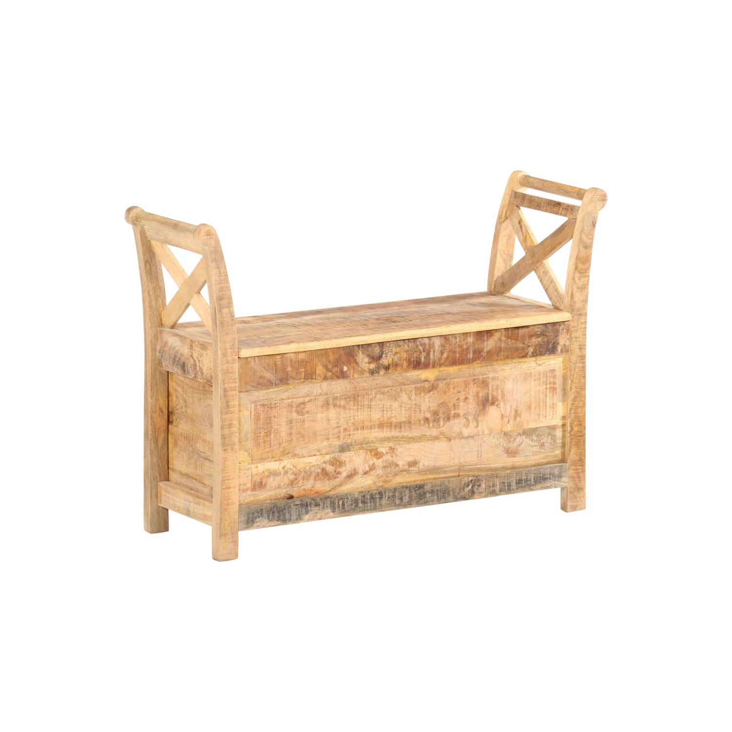vidaXL Hall Bench 103x33x72 cm Solid Mango Wood