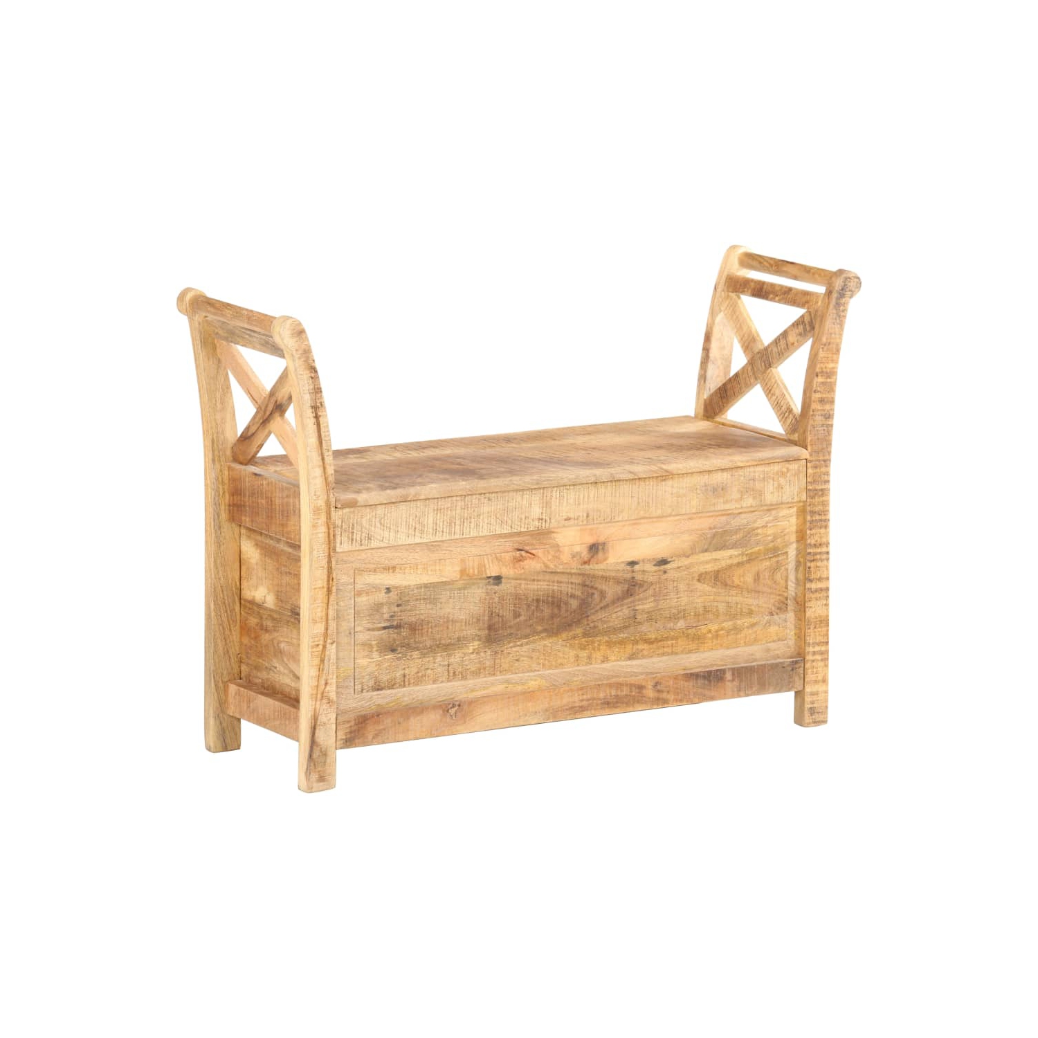 vidaXL Hall Bench 103x33x72 cm Solid Mango Wood